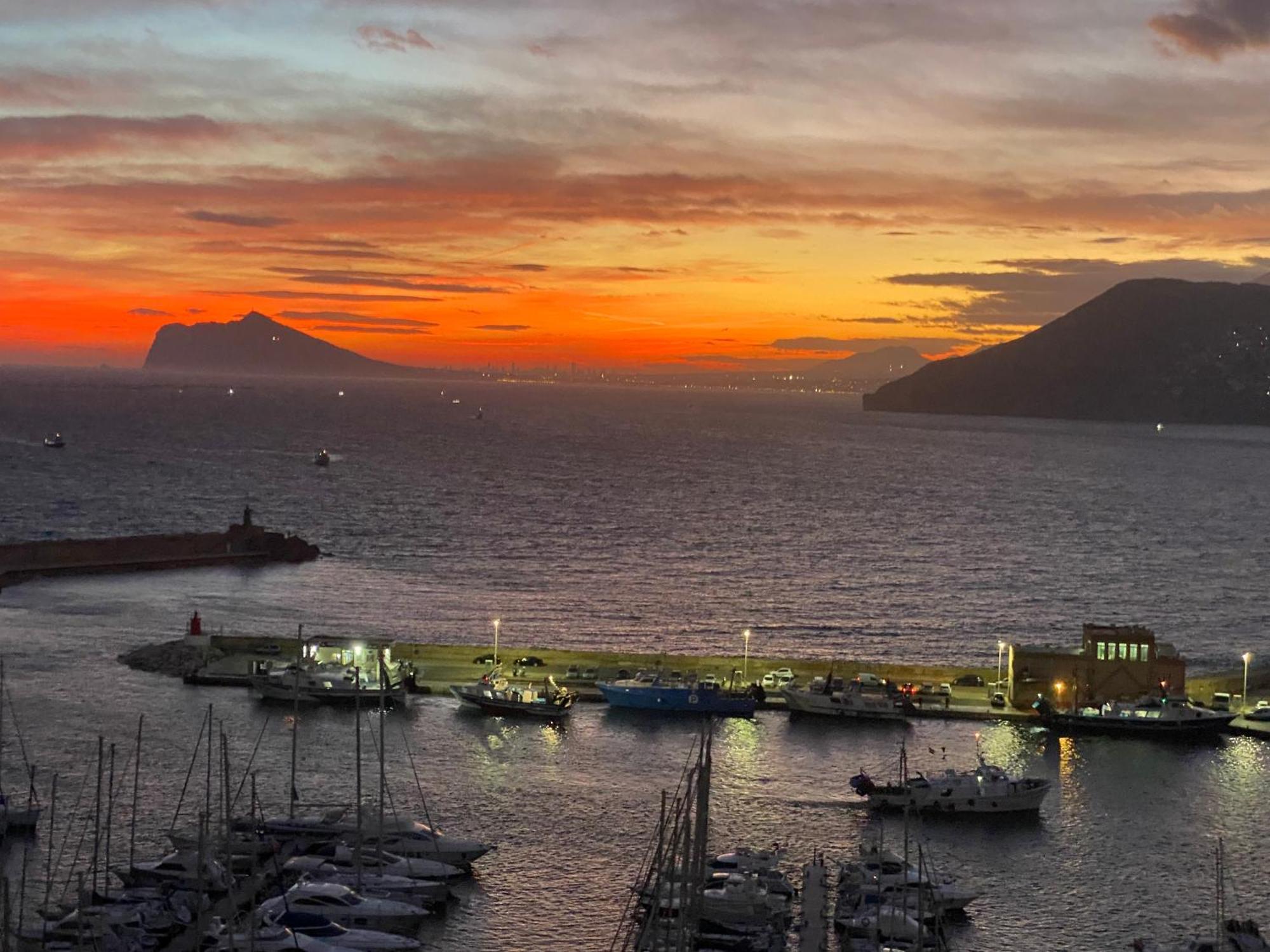 Atico Duplex Penthouse Rosa Marina Club Nautico Calpe Penon Sea View Apartment Exterior photo